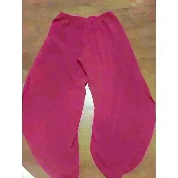 EUC Los Banditos Pants RED Rayon Boho Hippie XL - Picture 4 of 10
